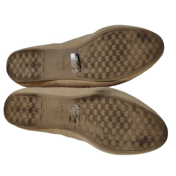 Birdies Womens Sz 12 Starling Oatmeal Wool Faux Fur Lined Loafers Slip On Flats - Picture 8 of 11